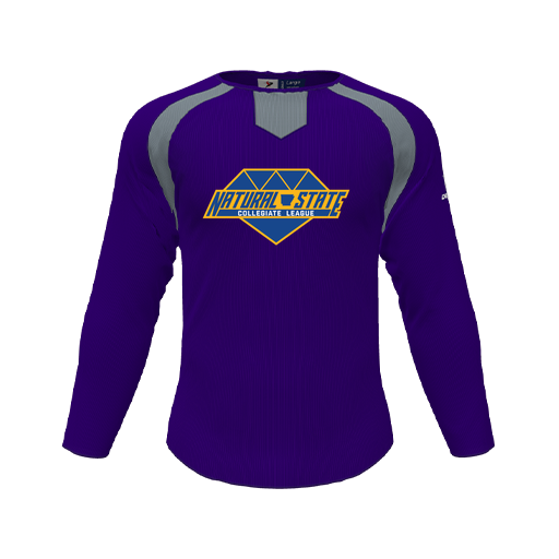 [CUS-DFW-PULL-FLC-CNK-LSL-PUR-YS-LOGO2] Pullover (Youth S, Purple, Logo 2)