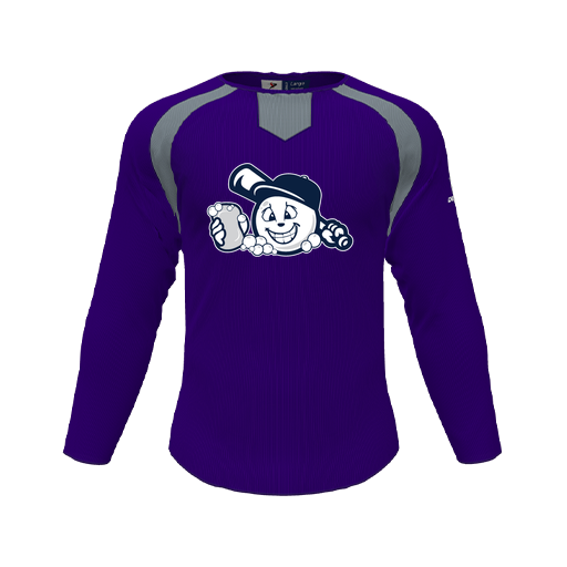 [CUS-DFW-PULL-FLC-CNK-LSL-PUR-YS-LOGO3] Pullover (Youth S, Purple, Logo 3)