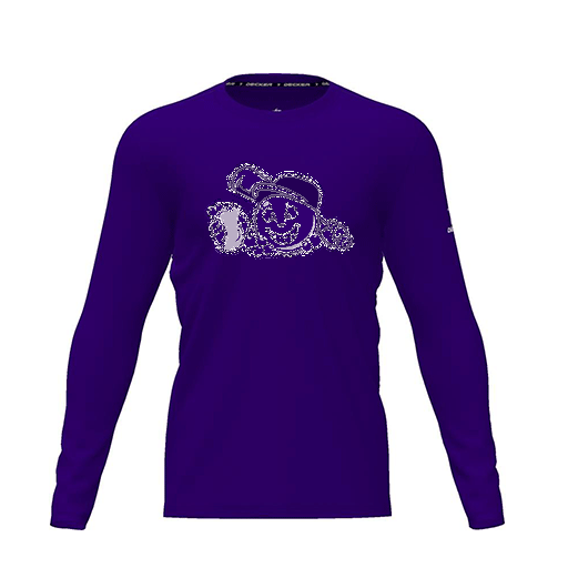 [CUS-DRIF-TEES-PER-CNK-LSL-PUR-YXS-LOGO3] Dri Fit Performance T-Shirt (Youth XS, Purple, Logo 3, Long Sleeve)