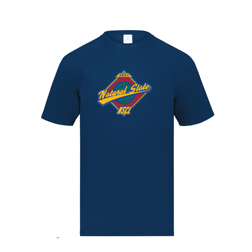 [2790.065.S-LOGO1] Men's Smooth Sport T-Shirt (Adult S, Navy, Logo 1)