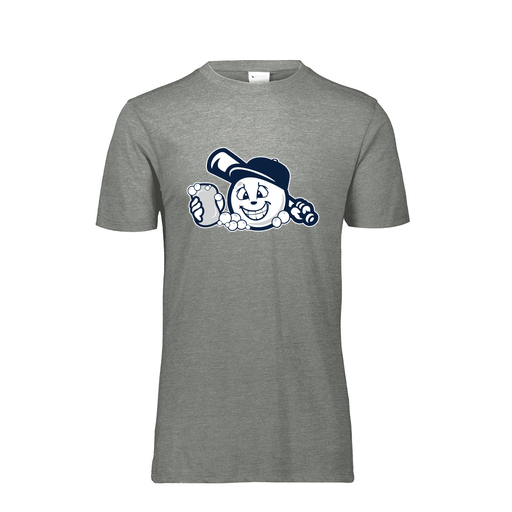 [FTSCUBGY-YS-LOGO3] Decker Youth Tri-Blend T-Shirt - Short Sleeve (Youth S, Gray, Logo 3)