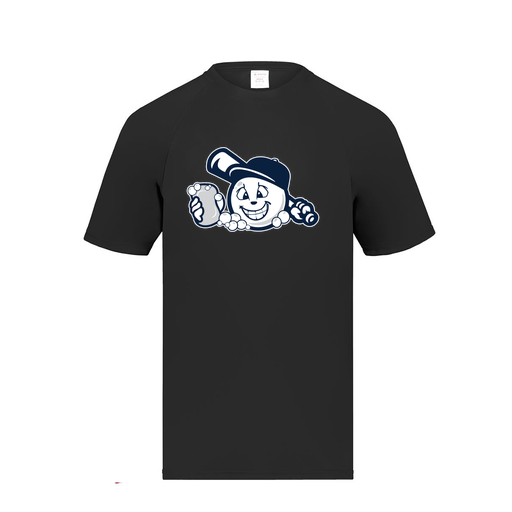 [2791.080.S-LOGO3] Youth Smooth Sport T-Shirt (Youth S, Black, Logo 3)