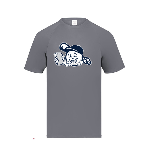 [2791.059.S-LOGO3] Youth Smooth Sport T-Shirt (Youth S, Gray, Logo 3)