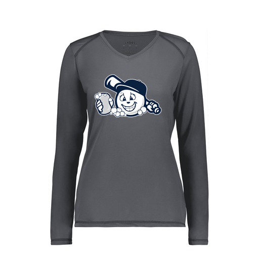 [6847.98D.XS-LOGO3] Women's SoftTouch Long Sleeve (Female Adult XS, Gray, Logo 3)