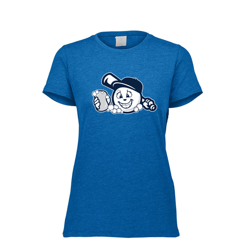 [FTSCUBRY-FAXS-LOGO3] Decker Women's Tri-Blend T-Shirt - Short Sleeve (Female Adult XS, Royal, Logo 3)