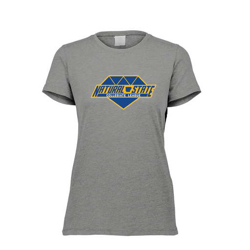 [FTSCUBGY-FAXS-LOGO2] Decker Women's Tri-Blend T-Shirt - Short Sleeve (Female Adult XS, Gray, Logo 2)