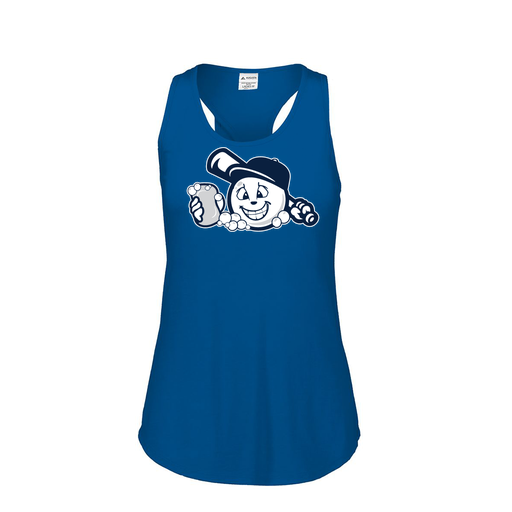 [3078.U55.S-LOGO3] Ladies Tri Blend Tank Top (Female Adult S, Royal, Logo 3)