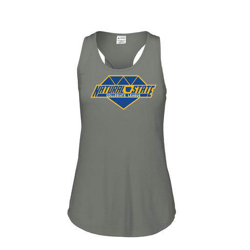 [FT0TUBGY-FAS-LOGO2] Ladies Tri Blend Tank Top (Female Adult S, Gray, Logo 2)
