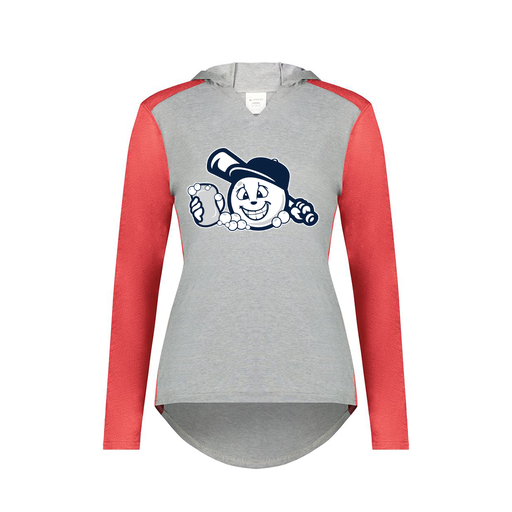[6902.27V.XS-LOGO3] Ladies Vintage Hoodie (Female Adult XS, Red, Logo 3)