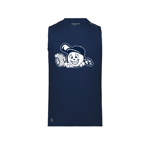 [222593.065.S-LOGO3] Men's CoolDry TankTop (Adult S, Navy, Logo 3)