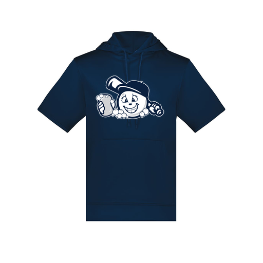 [6871.065.S-LOGO3] Men's Dri Fit Short Sleeve Hoodie (Adult S, Navy, Logo 3)
