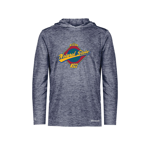 [FOLHCGNV-YS-LOGO1] Youth Charge Hoodie (Youth S, Navy, Logo 1)