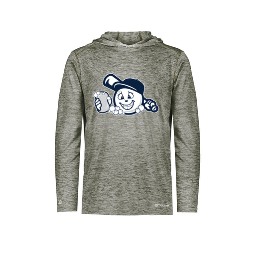 [FOLHCGGY-YS-LOGO3] Decker Youth Charge Hoodie (Youth S, Gray, Logo 3)