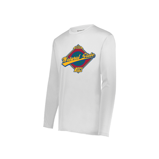 [222822.005.XS-LOGO1] Men's LS Smooth Sport Shirt (Adult XS, White, Logo 1)
