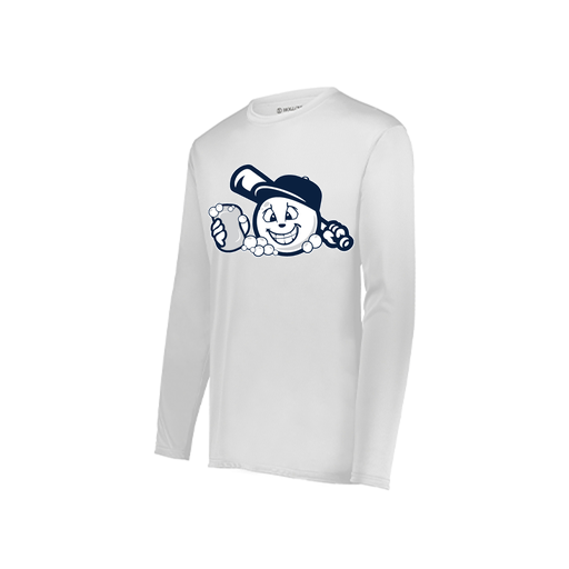 [222822.005.XS-LOGO3] Men's LS Smooth Sport Shirt (Adult XS, White, Logo 3)