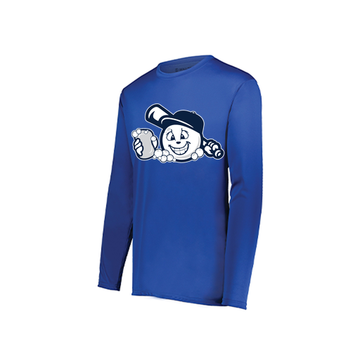 [222822.060.XS-LOGO3] Men's LS Smooth Sport Shirt (Adult XS, Royal, Logo 3)