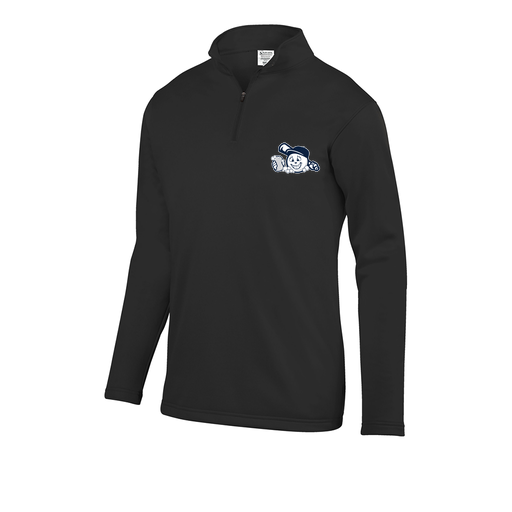 [DFW-FFQZ-BLK-AS-LOGO3] Men's FlexFleece 1/4 Zip (Adult S, Black, Logo 3)