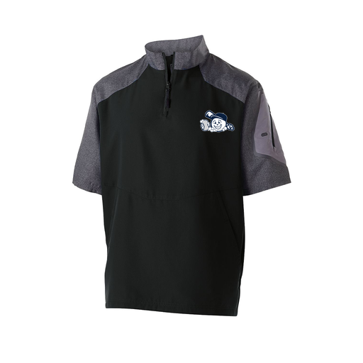 [229545.H05.XS-LOGO3] Men's Raider SS Pullover (Adult XS, Black, Logo 3)