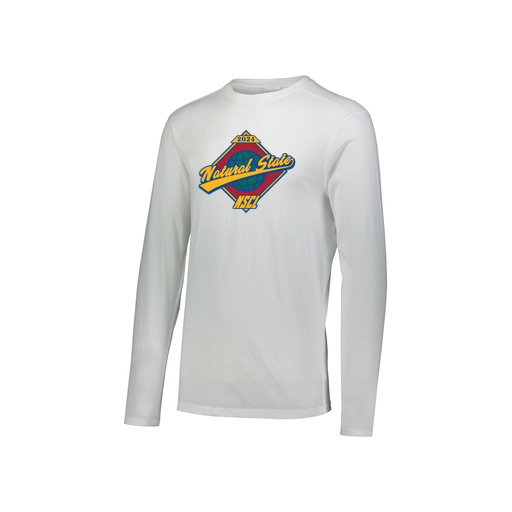 [FTLCUBWH-YS-LOGO1] Decker Youth Tri-Blend T-Shirt - Long Sleeve (Youth S, White, Logo 1)