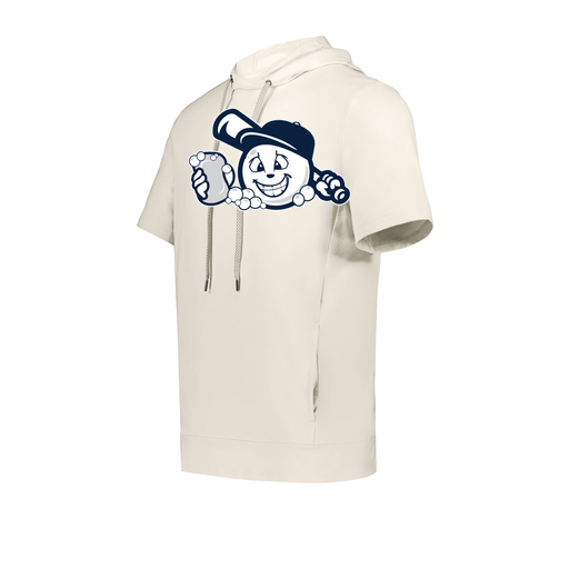 [222605-WHT-YS-LOGO3] YOUTH VENTURA SOFT KNIT SHORT SLEEVE HOODIE (Youth S, White, Logo 3)