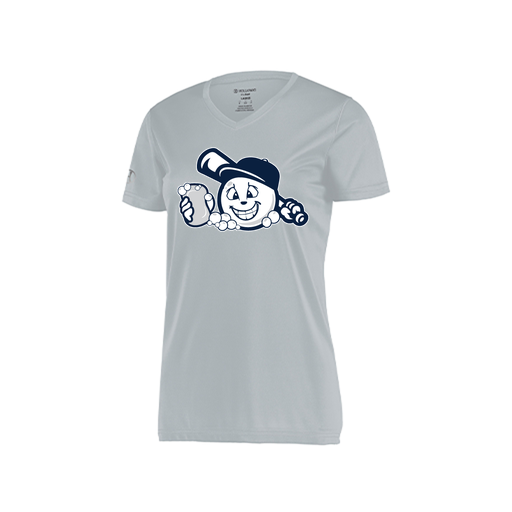 [222820.099.S-LOGO3] Ladies Movement Dri Fit Shirt (Female Adult S, Silver, Logo 3)