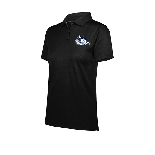 [222768.080.XS-LOGO3] Ladies Prism Polo (Female Adult XS, Black, Logo 3)