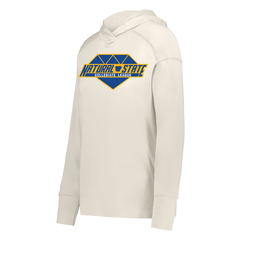 [222798-WHT-FAXS-LOGO2] Ladies Ventura Thin Knit Hoodie (Female Adult XS, White, Logo 2)